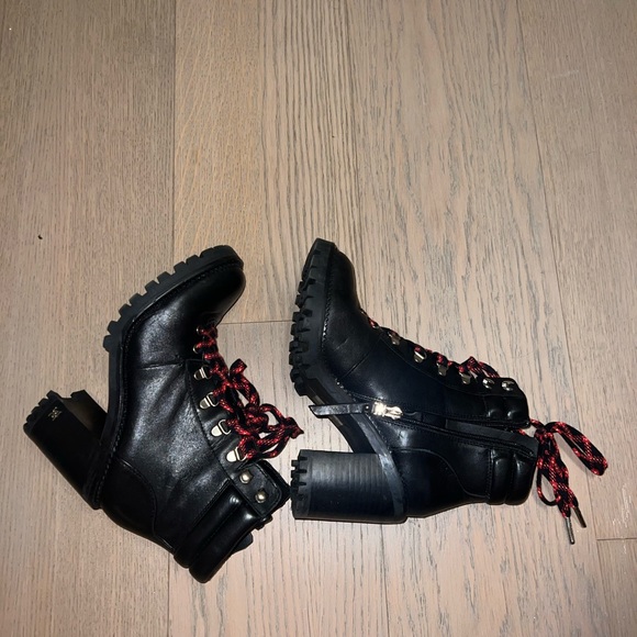 Sam Edelman SadeStaxked heel combat boot size 7 - Picture 5 of 9